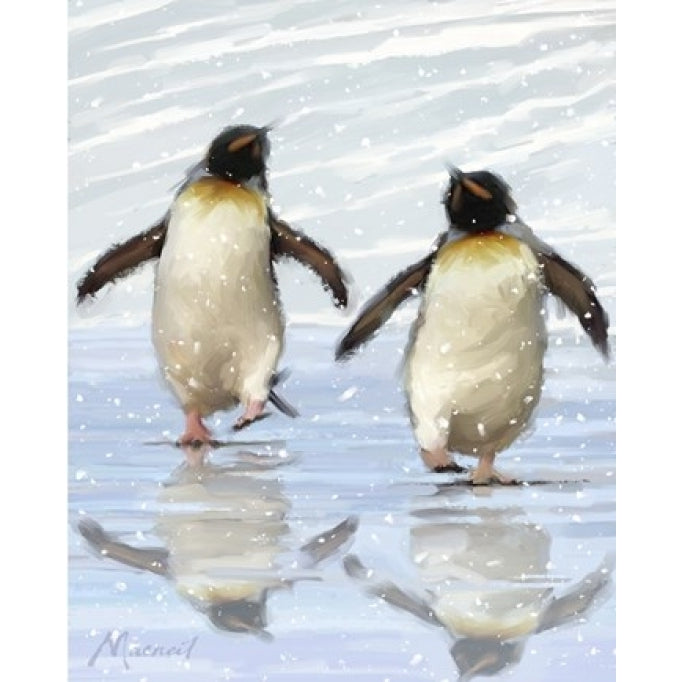 Dancing Penquins Poster Print by The Macneil Studio (16 x 20) Image 1