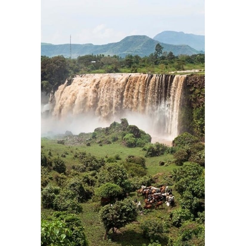 Tis Isat waterfall Blue Nile Ethiopia Poster Print by Martin Zwick (18 x 24) Image 1