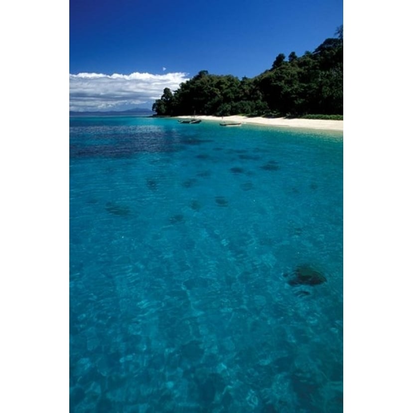 Nosy Tanikely Surrounded by Deep Blue Ocean Madagascar Poster Print by Michele Molinari (24 x 36) Image 1