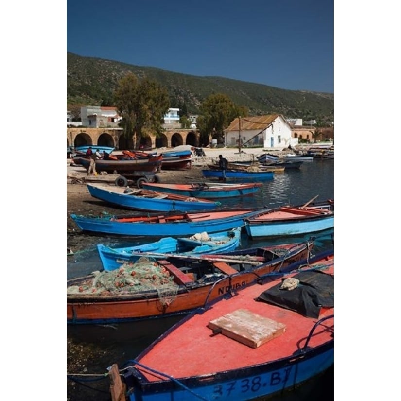 Tunisia Northern Tunisia Ghar el-Melh fishing boat Poster Print by Walter Bibikow (23 x 35) Image 1