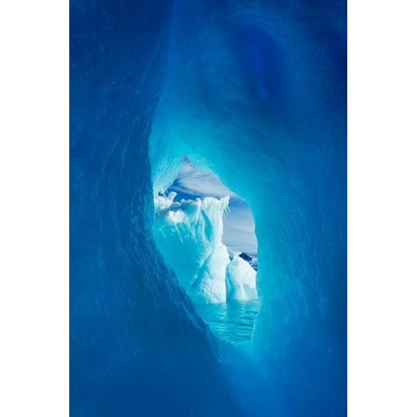 Antarctica Iceberg framed in arch of another in Wilhelmina Bay. Print by Paul Souders (13 x 19) Image 1