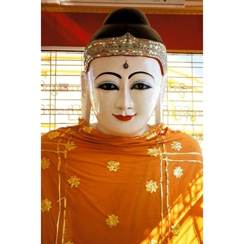 Buddha Statue Botataung Paya Yangon Myanmar Poster Print by Inger Hogstrom (24 x 35) Image 1