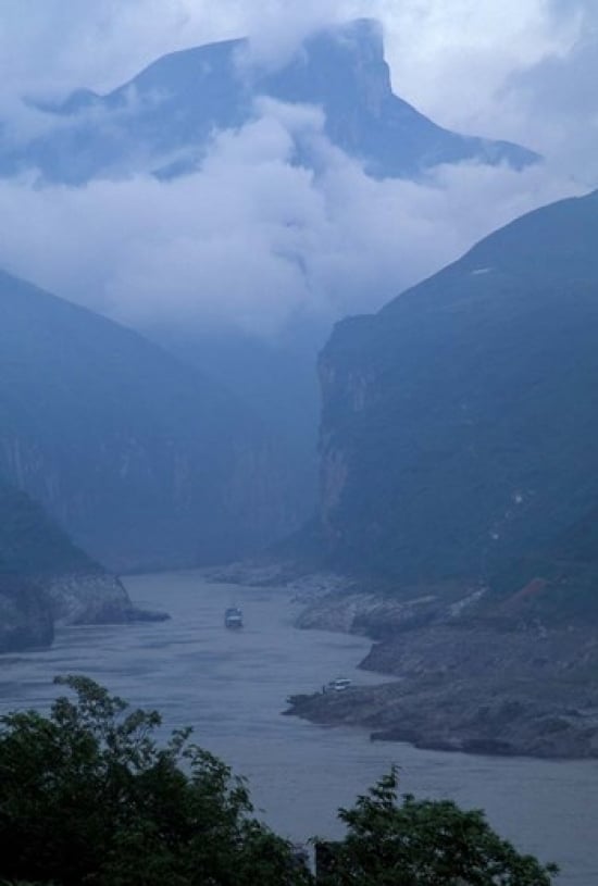 Entrance to Qutang Gorge Three Gorges Yangtze River China Poster Print by Keren Su (12 x 17) Image 1