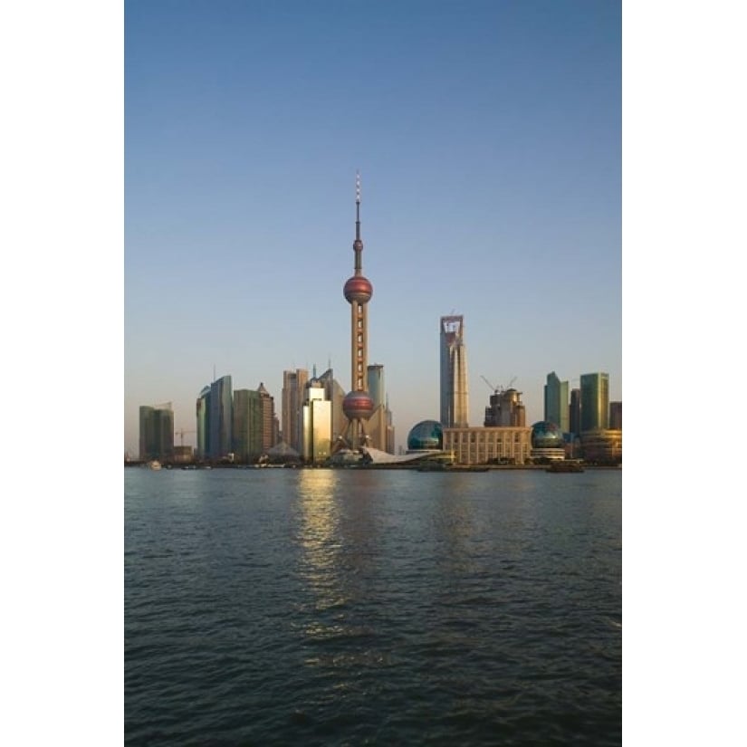 CHINA Shanghai Pudong city skyline Poster Print by Walter Bibikow DanitaDelimont (11 x 17) Image 1