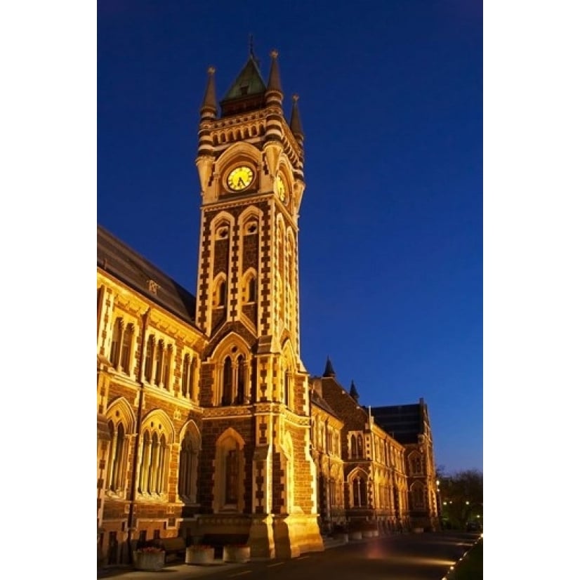 Historic Registry Building University of Otago South Island Zealand (vertical) Print by David Wall (11 x 17) Image 1