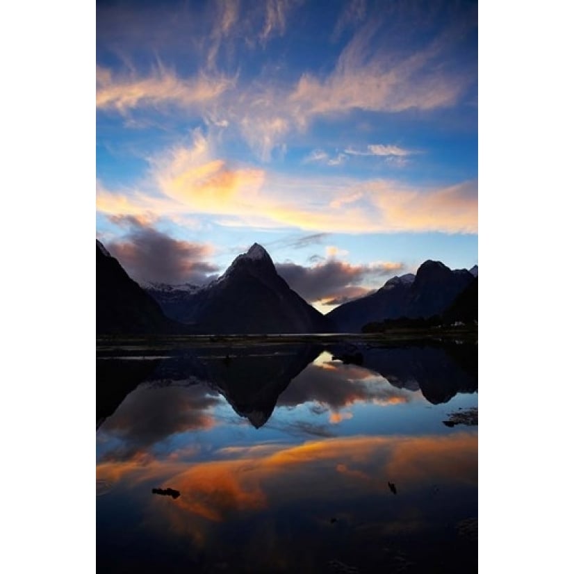 Zealand South Island Fiordland Milford Sound Poster Print by David Wall (11 x 17) Image 1