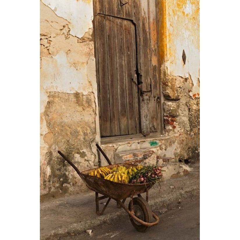 Bananas in wheelbarrow Havana Cuba Poster Print by Adam Jones (26 x 39) Image 1