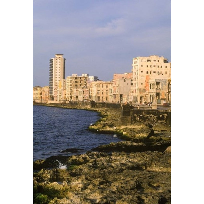 Malecon Waterfront in Old City of Havana Cuba Poster Print by Greg Johnston (24 x 36) Image 1