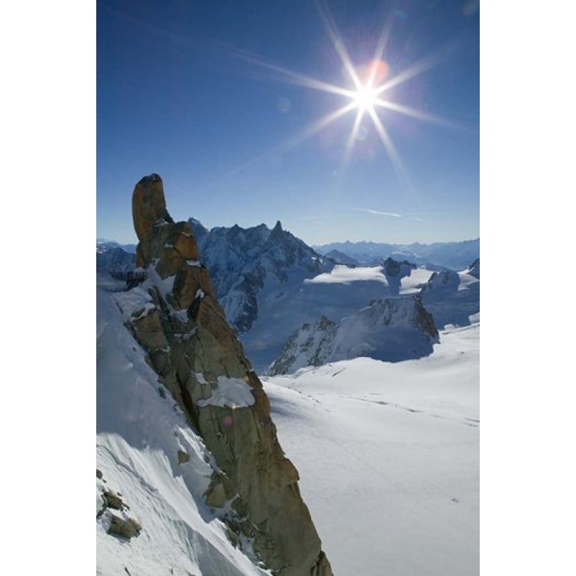 Winter View of The French Alps Poster Print by Walter Bibikow (18 x 26) Image 1