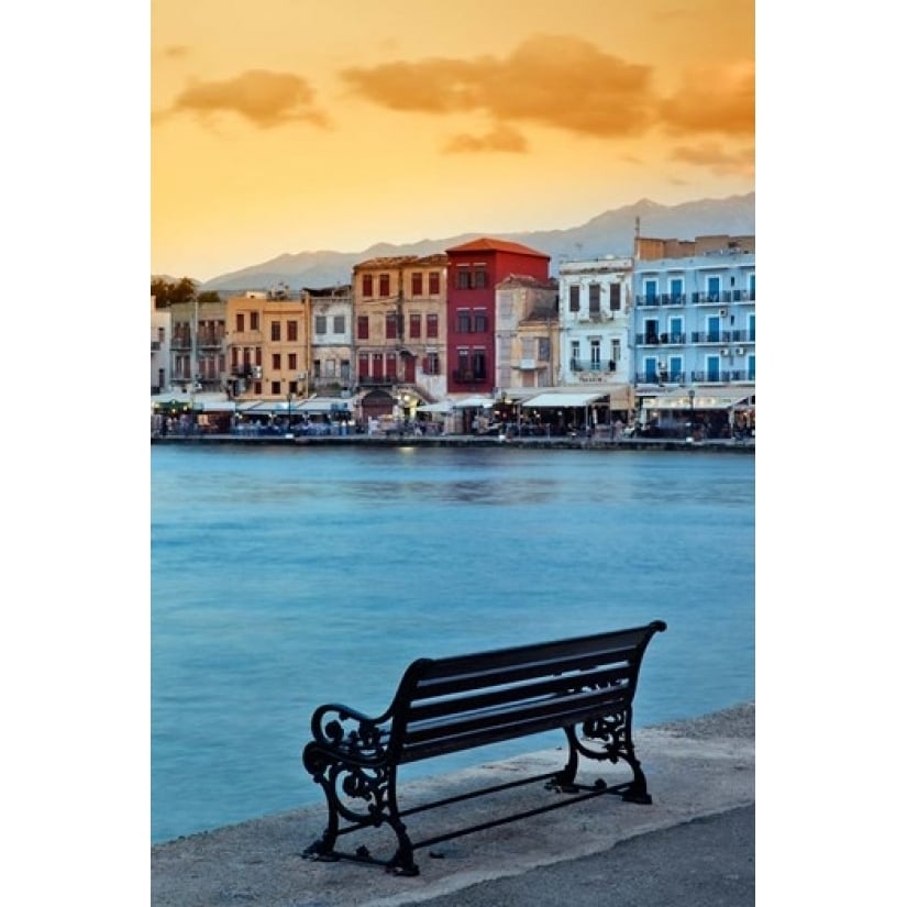 Chania at dusk Chania Crete Greece Poster Print by Adam Jones (11 x 17) Image 1