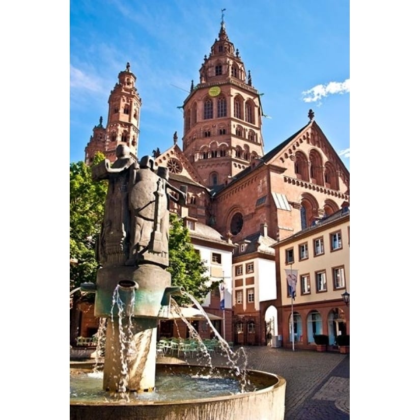 Saint Martins Cathedral Mainz Germany Poster Print by Miva Stock (24 x 36) Image 1