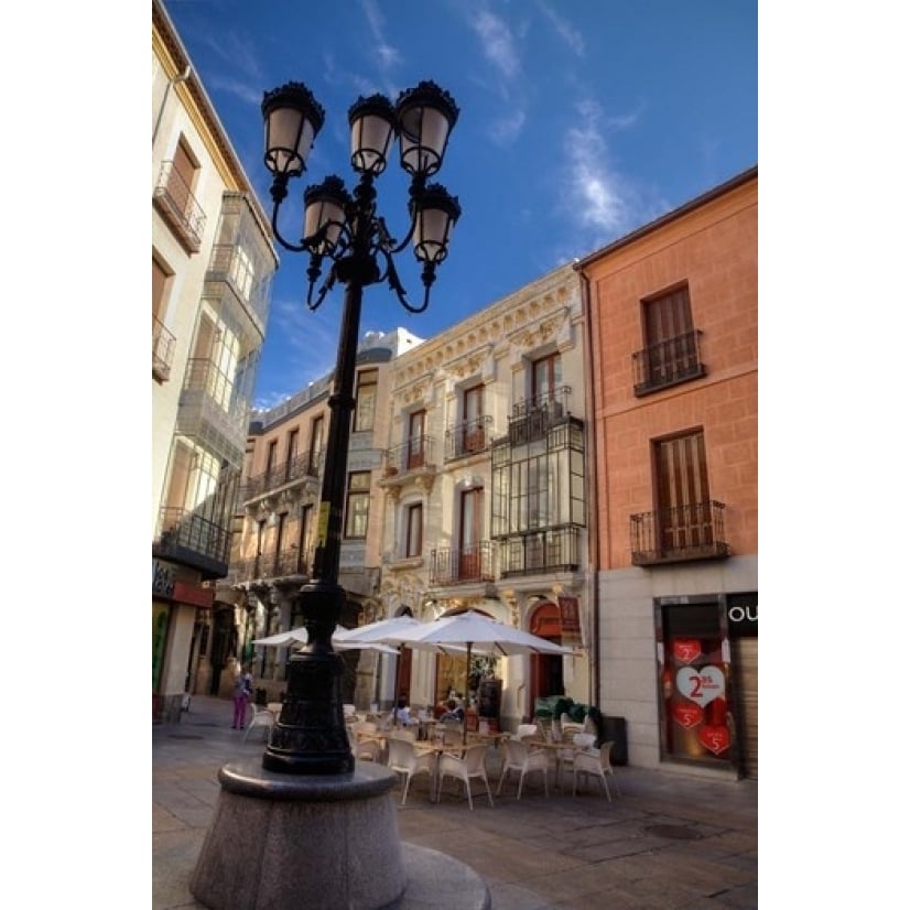 An Outdoor Caf Avila Spain Poster Print by Julie Eggers (18 x 24) Image 1