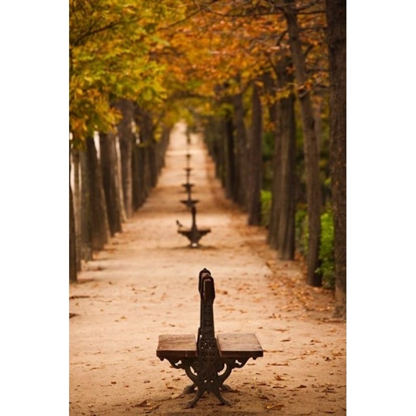 Parque del Buen Retiro Madrid Spain Poster Print by Walter Bibikow (12 x 17) Image 1