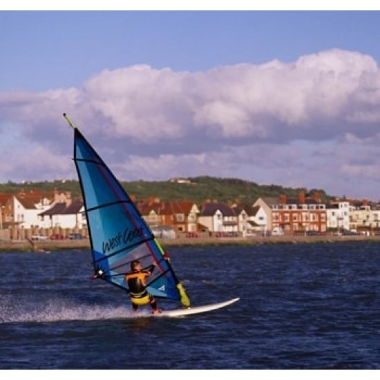 Marine Lake Windsurfer Wirral Merseyside England Poster Print by Paul Thompson (12 x 12) Image 1