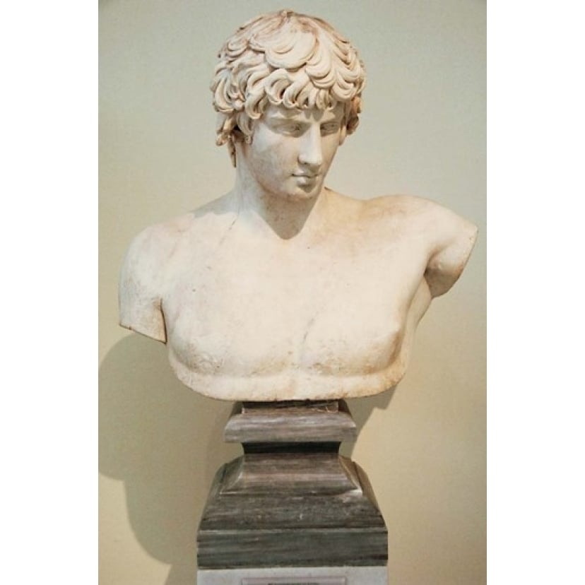 Antinous Bust Statue Athens Greece Poster Print by Prisma Archivo (11 x 17) Image 1