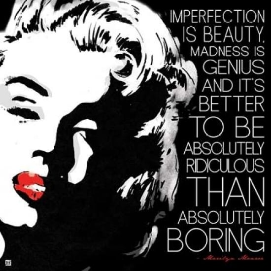 Monroe Worded Poster Print by Enrique Rodriquez Jr (12 x 12) Image 1