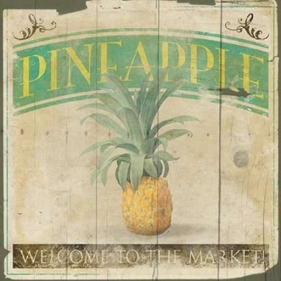 Pineapple Poster Print by Jace Grey (12 x 12) Image 1