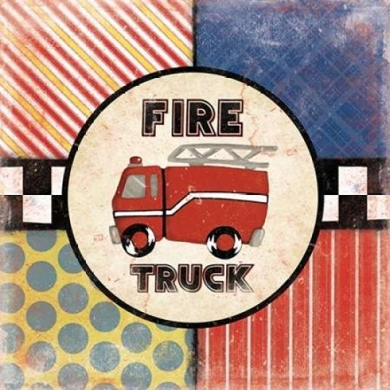 Fire Truck Poster Print by Jace Grey (12 x 12) Image 1