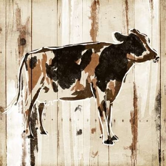 How Now Brown Cow Poster Print by OnRei (12 x 12) Image 1