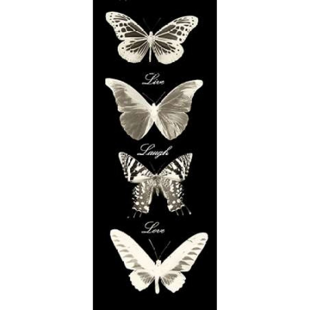 Live Laugh Love Butterflies Poster Print by Taylor Greene (10 x 20) Image 1