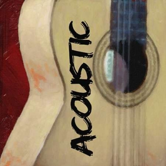 ACOUSTIC GUITAR Poster Print by Taylor Greene (12 x 12) Image 1