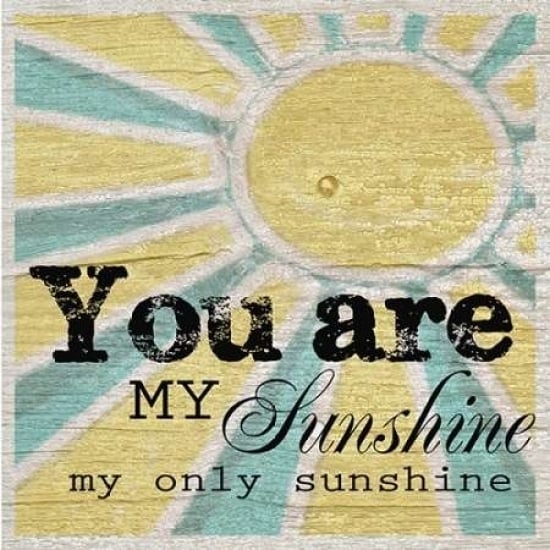 You Are My Sunshine Poster Print by Taylor Greene (12 x 12) Image 1