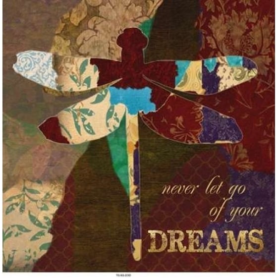 DREAMS DRAGONFLY Poster Print by Taylor Greene (12 x 12) Image 1