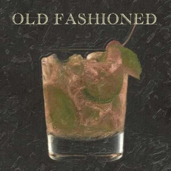 OLD FASHIONED BLK Poster Print by Taylor Greene (12 x 12) Image 1