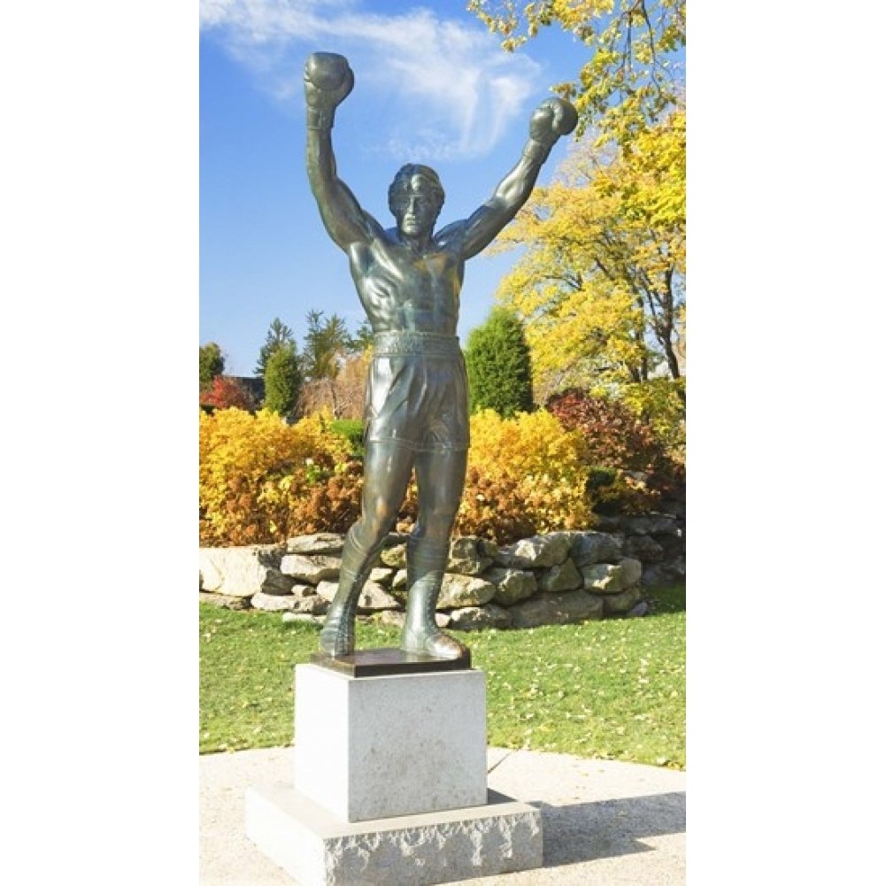 Statue of Rocky Balboa Philadelphia Museum of Art Benjamin Franklin Parkway Fairmount Park Philadelphia (24 x 14) Image 1