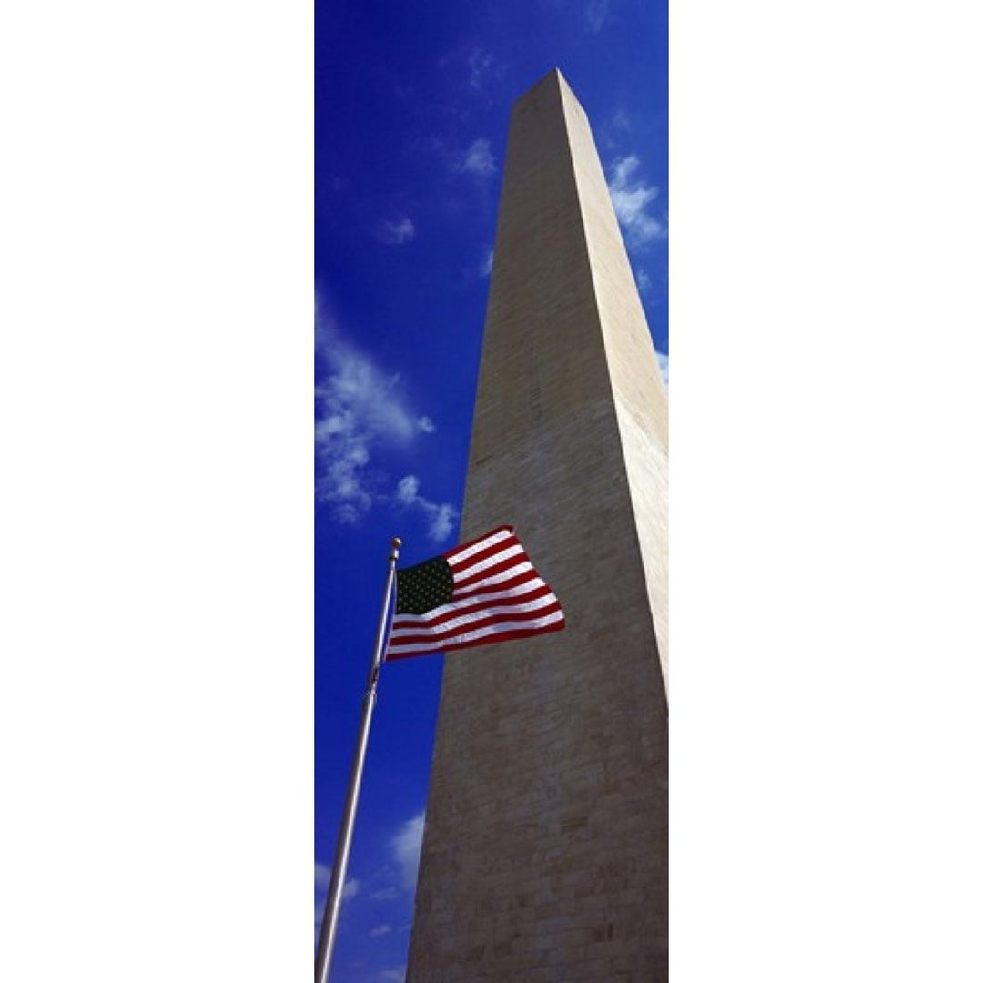 Low angle view of an obelisk Washington Monument Washington DC USA Poster Print (18 x 7) Image 1