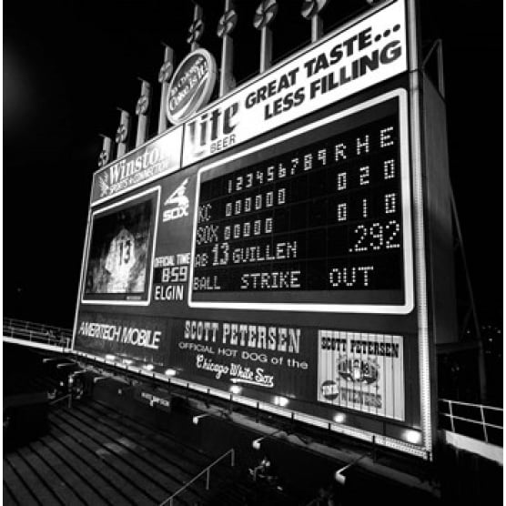 Scoreboard at U.S. Cellular Field Chicago Cook County Illinois Poster Print by Panoramic Images (12 x 13) Image 1