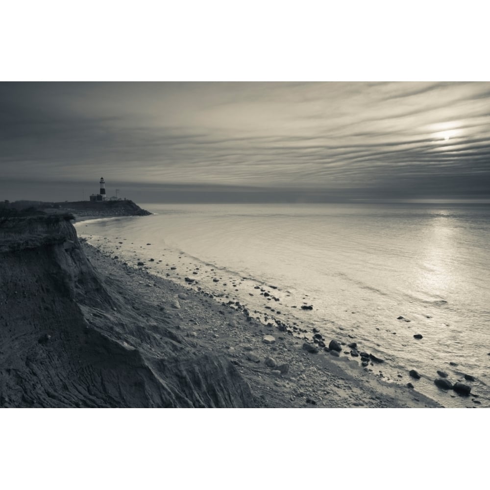 Coast with a lighthouse in the background Montauk Point Lighthouse Montauk Point Long Island York State USA (27 x 9) Image 1