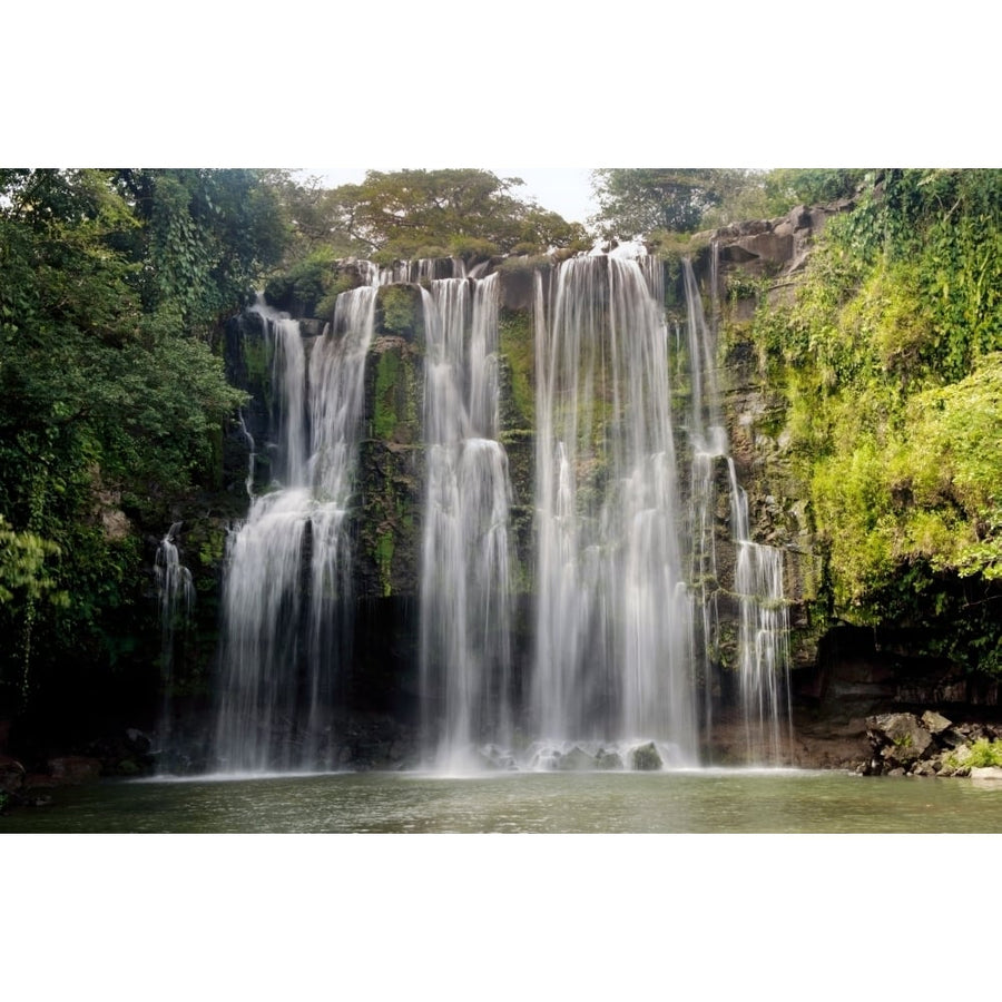 Waterfall in a forest Llanos De Cortez Waterfall La Libertad Gulf Of Papagayo Guanacaste Costa Rica (12 x 36) Image 1