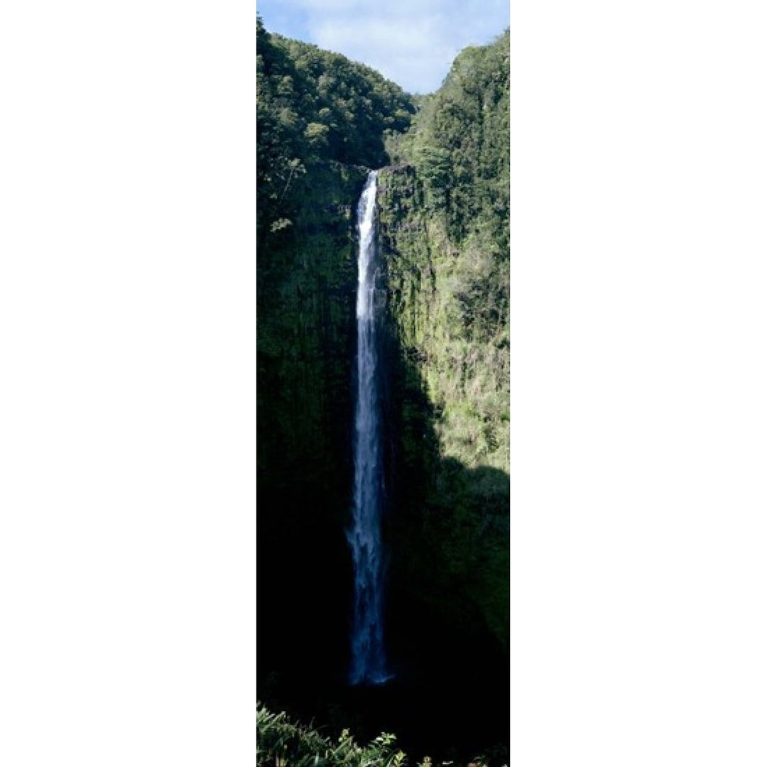 Waterfall in a forest Poster Print (36 x 12) Image 1