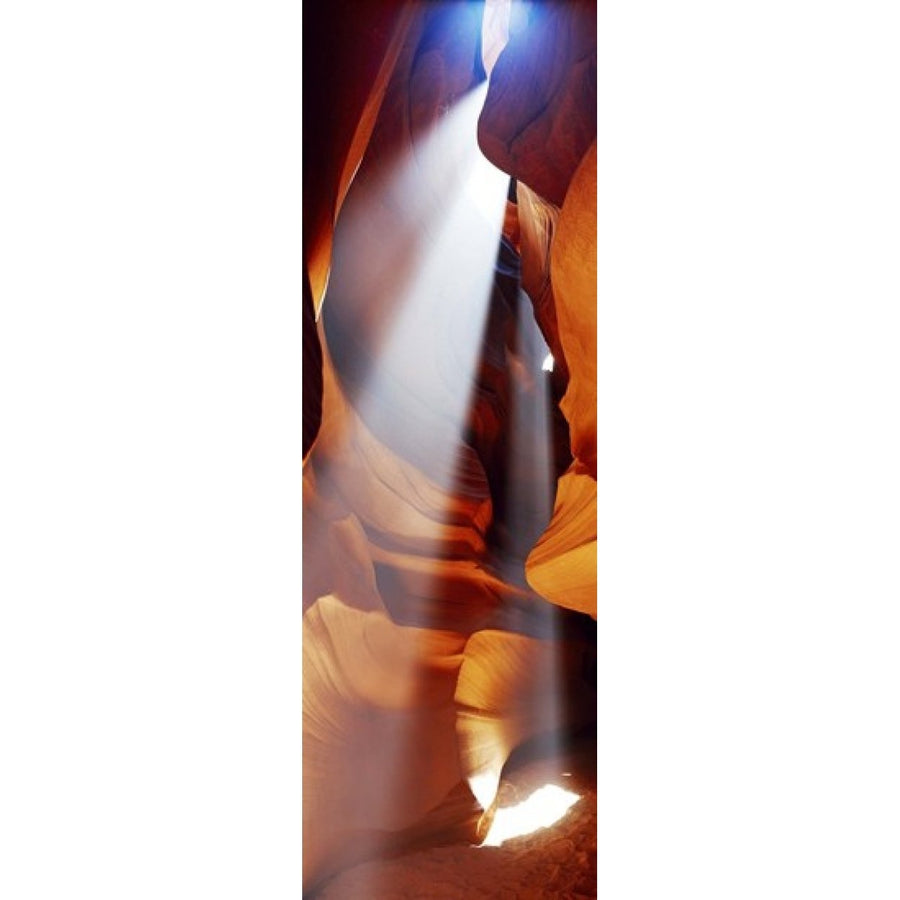 Rock formations in a slot canyon Upper Antelope Canyon Antelope Canyon Page Arizona USA Poster Print (36 x 12) Image 1