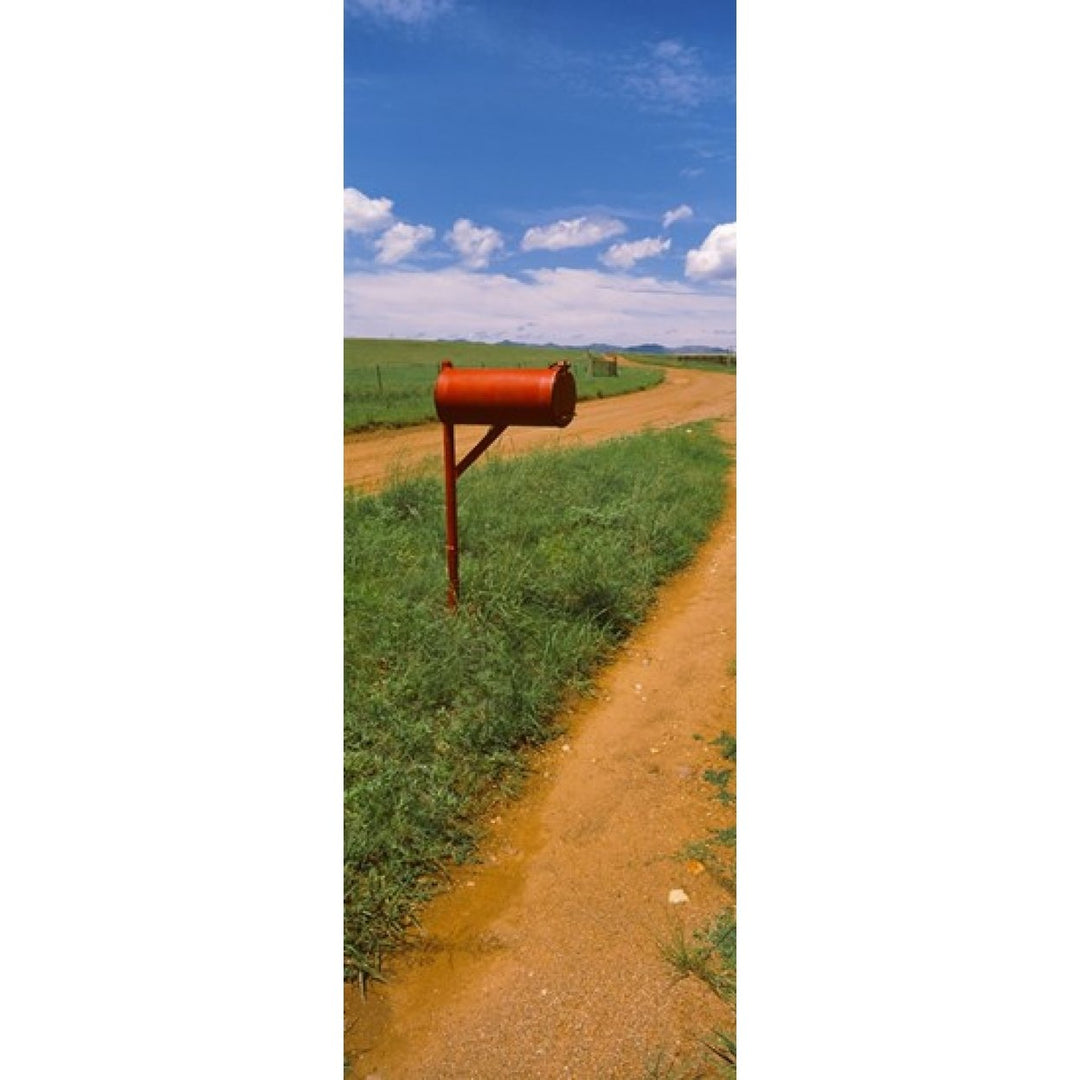 Red mailbox at the roadside San Rafael Valley Arizona USA Poster Print (18 x 7) Image 1