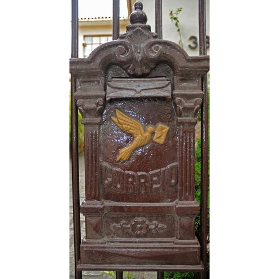 Mailbox on a gate of a house Rio De Janeiro Brazil Poster Print (24 x 12) Image 1