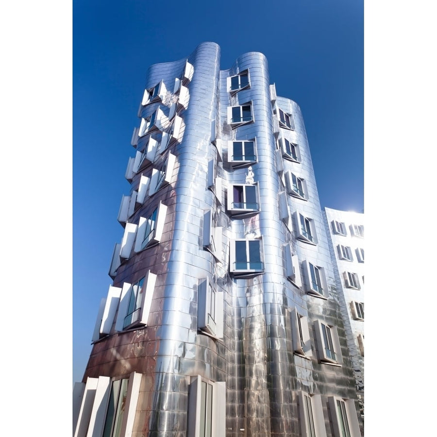 Neuer Zollhof building designed by Frank Gehry Media Harbour Dusseldorf North Rhine Westphalia Germany (36 x 12) Image 1