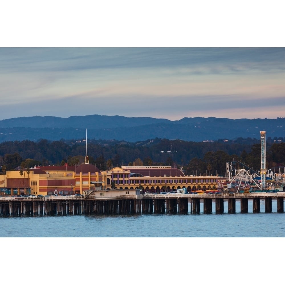 Harbor and Municipal Wharf at dusk Santa Cruz California USA Poster Print (36 x 12) Image 1