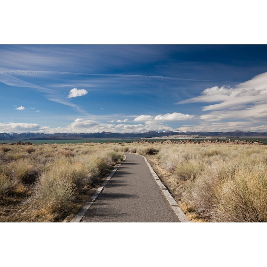 Walkway leading to a lake Mono Lake Lee Vining Mono County California USA Poster Print (36 x 12) Image 1