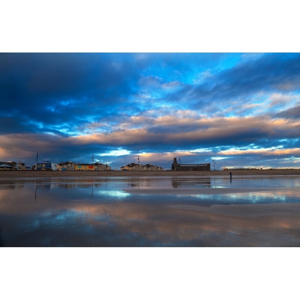 Tramore Beach at Sunset County Waterford Ireland Poster Print (36 x 12) Image 1