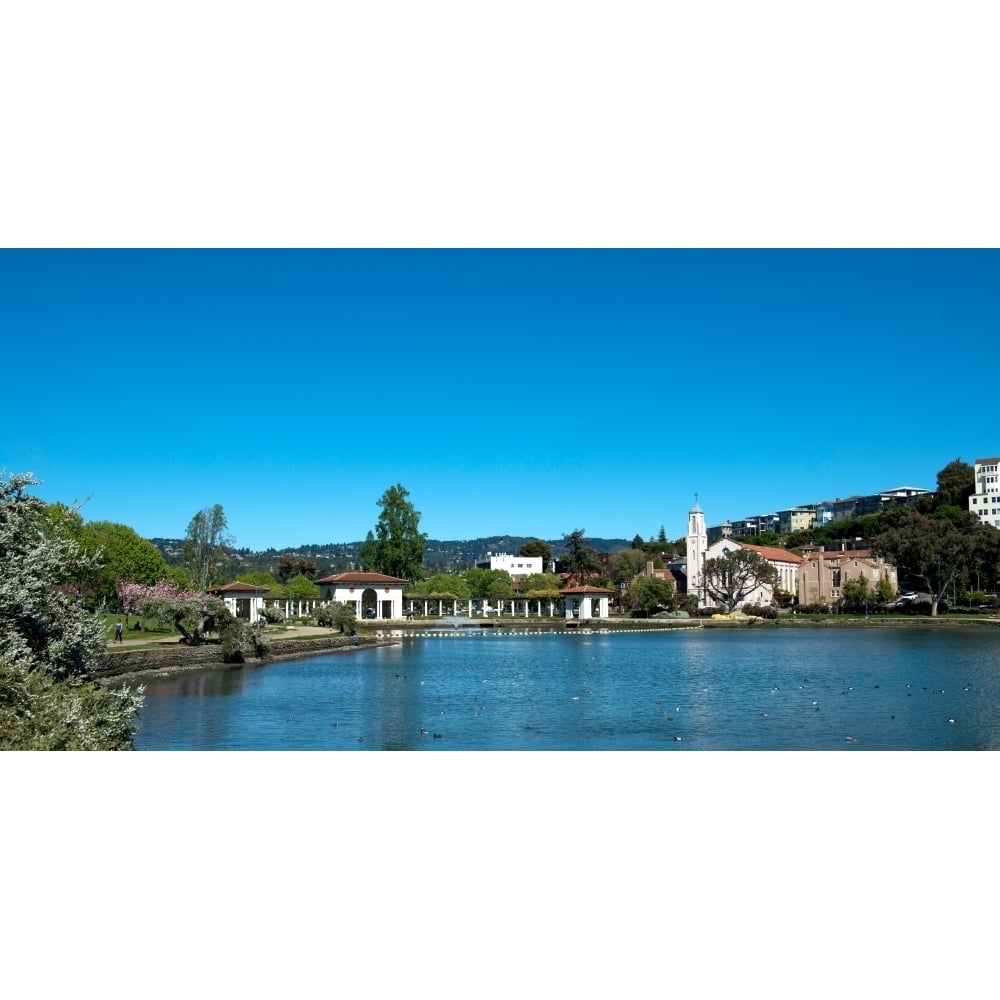 Lake Merritt in springtime Oakland California USA Poster Print (36 x 12) Image 1