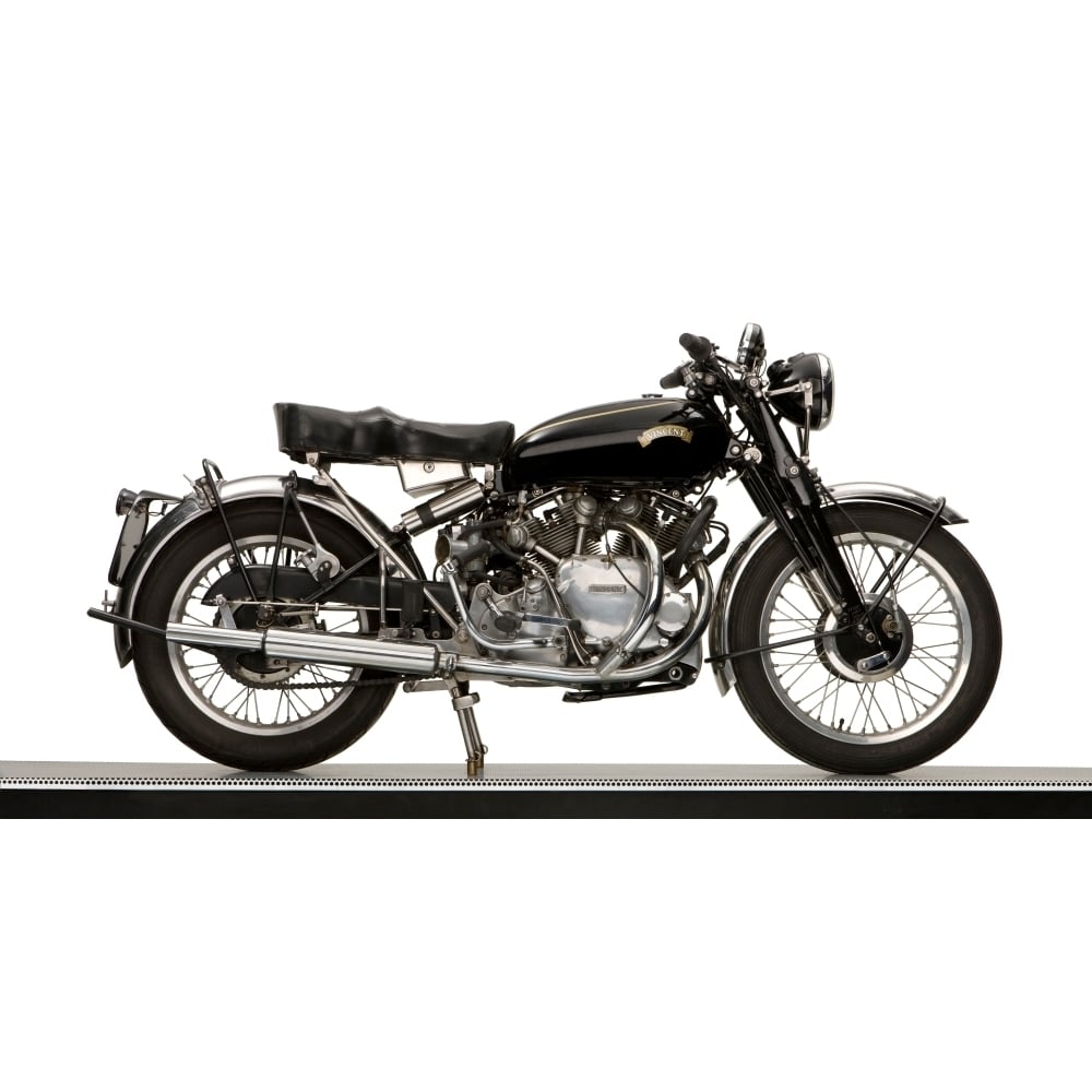 Close-up of a 1954 Vincent 998CC Series-C Rapide motorcycle Poster Print (9 x 27) Image 1