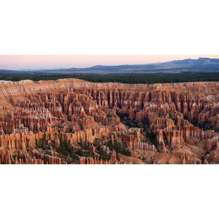 High angle view of rock formations Bryce Canyon Bryce Canyon National Park Utah USA Poster Print (12 x 36) Image 1