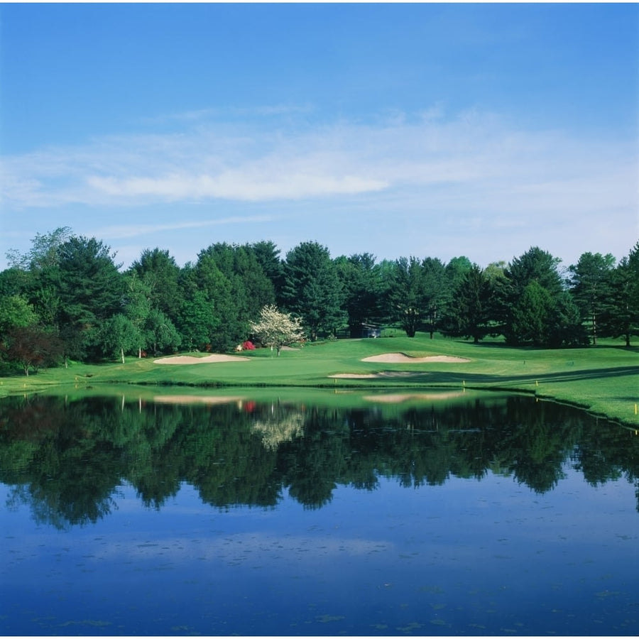 Trees in a golf course Wilmington Country Club Wilmington Delaware USA Poster Print (12 x 12) Image 1