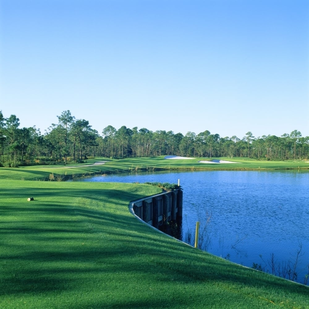 Golf course at the lakeside Regatta Bay Golf Course and Country Club Destin Okaloosa County Florida USA (24 x 24) Image 1