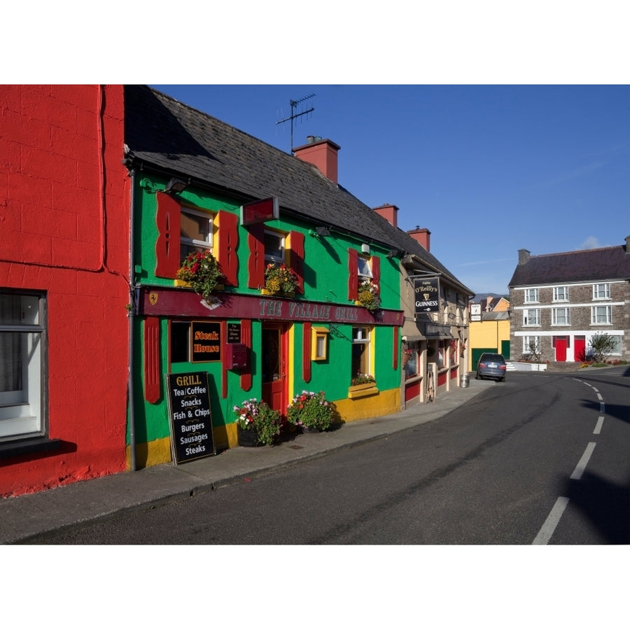 Colourful cafe in Kilgarvan Village County Kerry Ireland Poster Print (36 x 12) Image 1