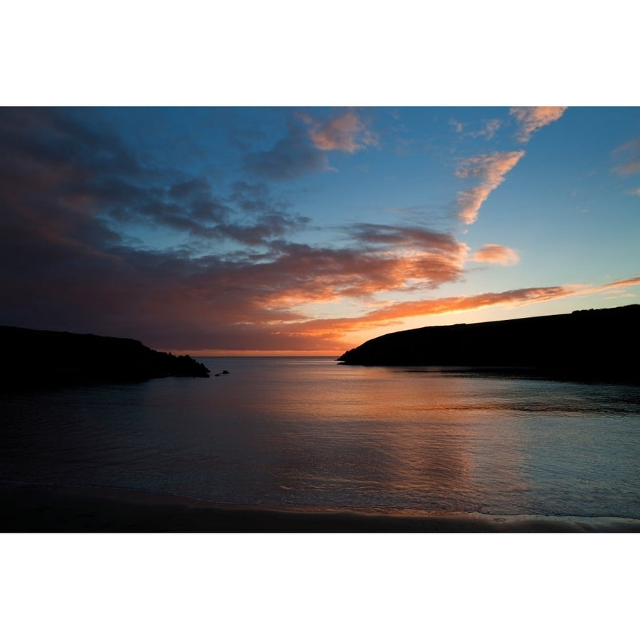 Kilmurrin Cove at Sunset The Copper Coast County Waterford Ireland Poster Print (36 x 12) Image 1