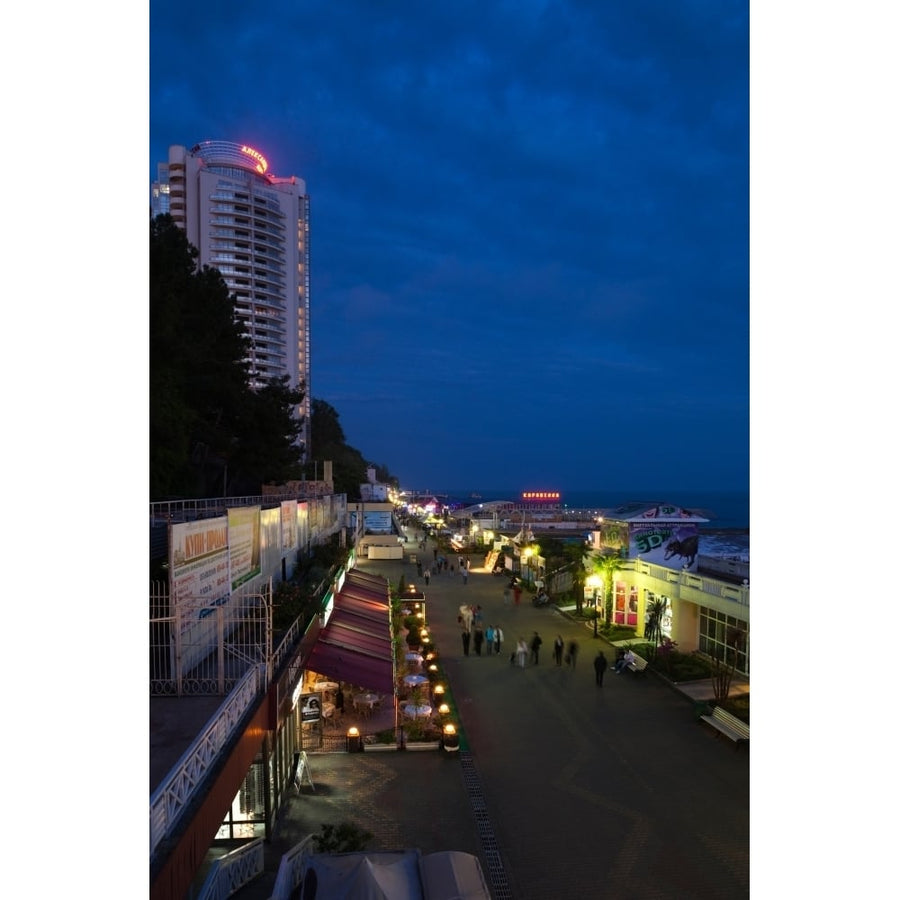 Primorskaya Street and Alexandria Lighthouse tower Lighthouse Beach Sochi Black Sea Coast Krasnodar Krai Russia (27 x 9) Image 1