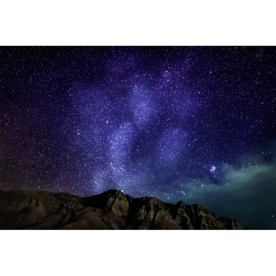 Milky Way Galaxy with Aurora Borealis or Northern lights Kjalarnes Reykjavik Iceland Poster Print (36 x 12) Image 1